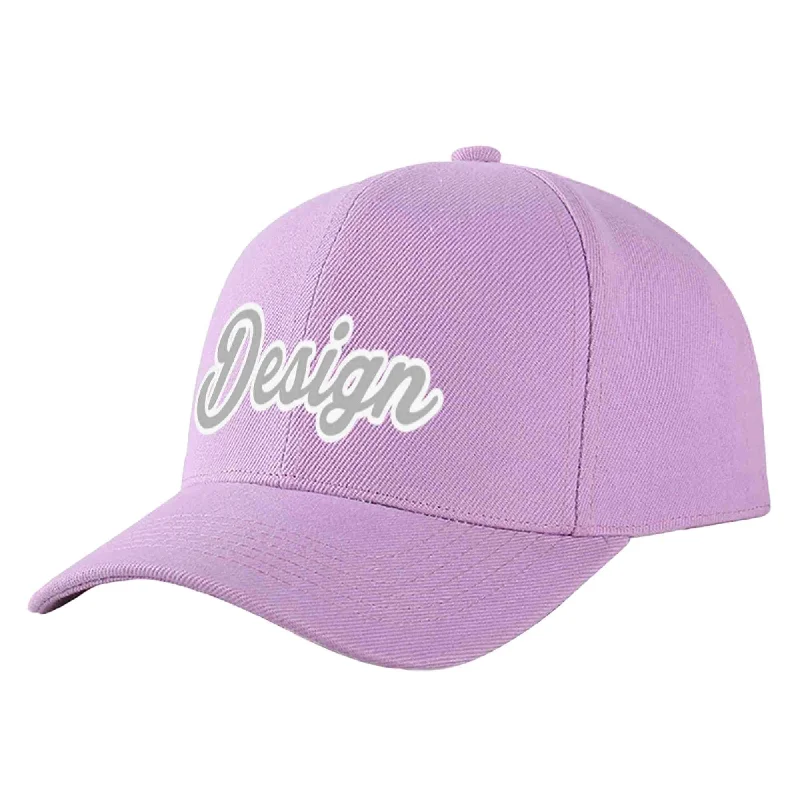 How to choose the right baseball cap colorCustom Light Purple Gray-White Curved Eaves Sport Design Baseball Cap