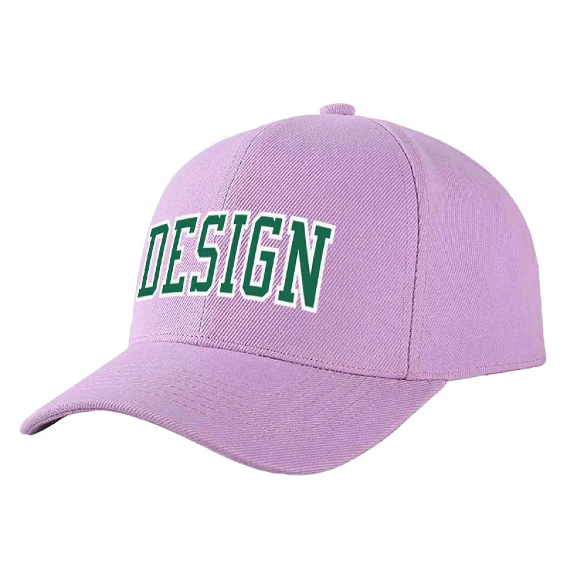 How to store a baseball capCustom Light Purple Kelly Green-White Curved Eaves Sport Design Baseball Cap