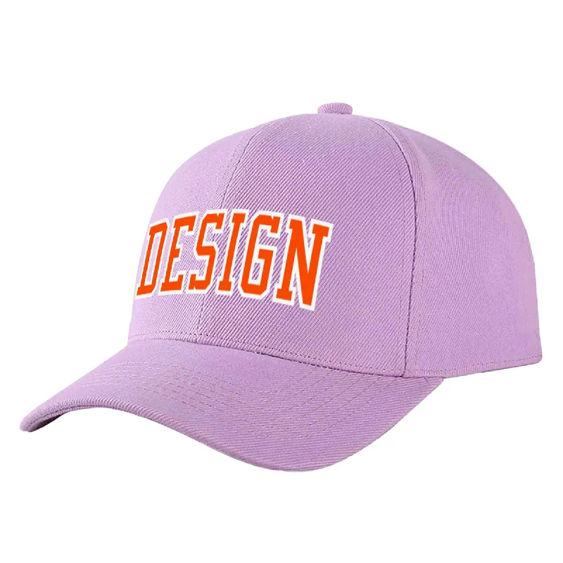 How to choose the right baseball cap colorCustom Light Purple Orange-White Curved Eaves Sport Design Baseball Cap