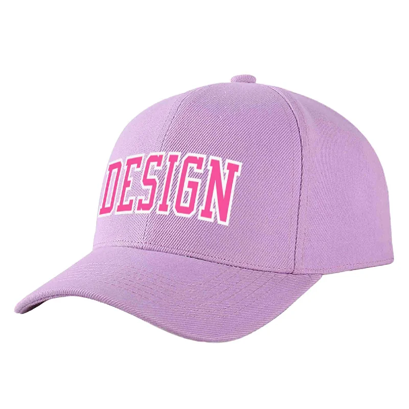 How to adjust a baseball cap fitCustom Light Purple Pink-White Curved Eaves Sport Design Baseball Cap