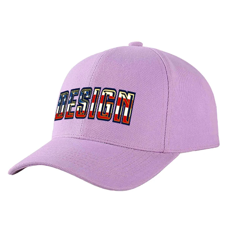 How to choose the right baseball cap colorCustom Light Purple Vintage USA Flag-Gold Curved Eaves Sport Design Baseball Cap