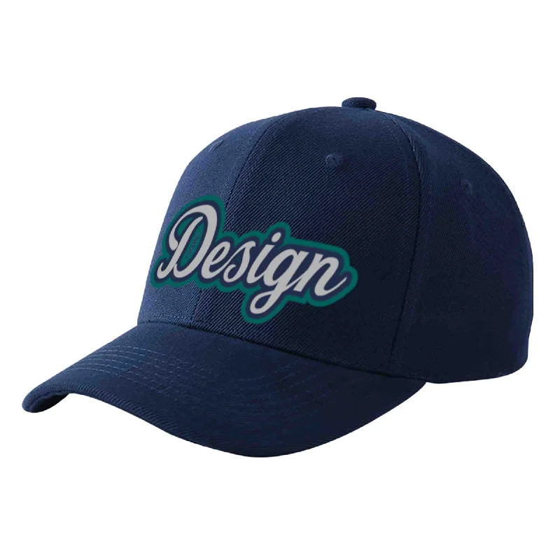 How to adjust a baseball cap fitCustom Navy Gray-Navy Curved Eaves Sport Design Baseball Cap