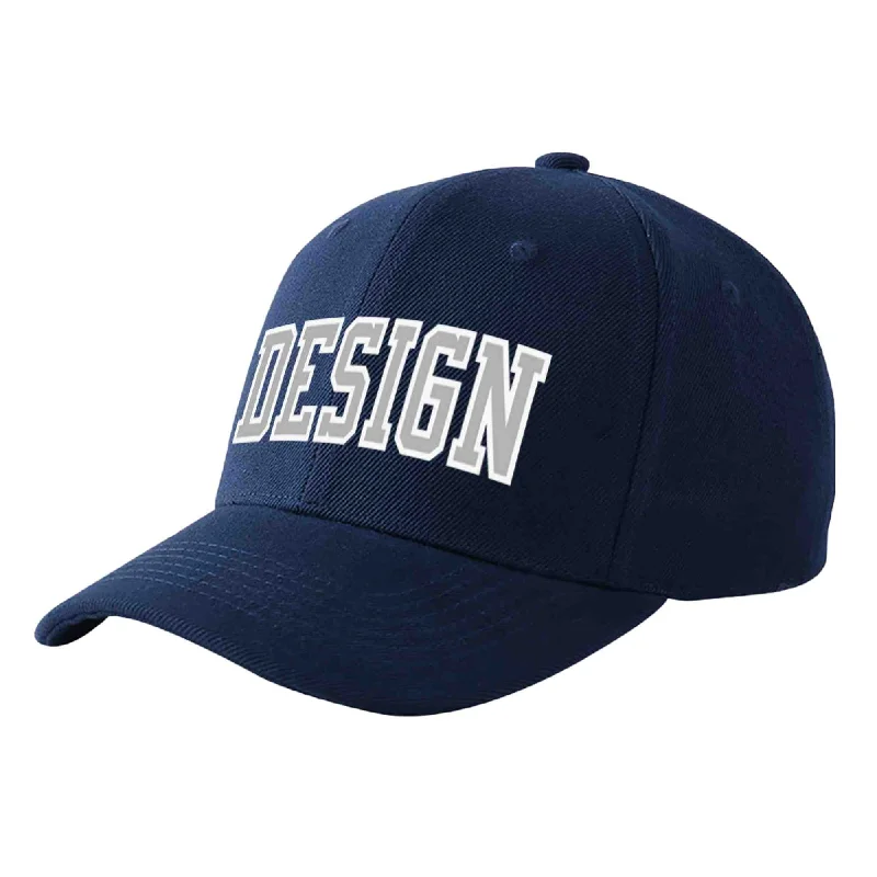 How to choose the right baseball cap colorCustom Navy Gray-White Curved Eaves Sport Design Baseball Cap