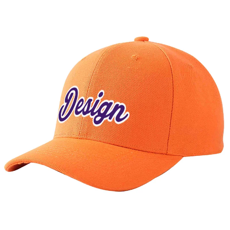 How to choose the right baseball cap colorCustom Orange Purple-White Curved Eaves Sport Design Baseball Cap