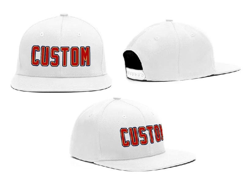 Discounted baseball capsCustom White Red Casual Sport Baseball Cap