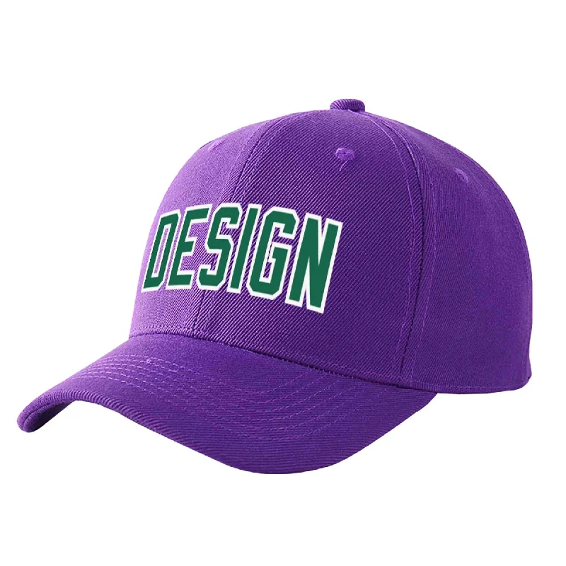 How to store a baseball capCustom Purple Kelly Green-White Curved Eaves Sport Design Baseball Cap