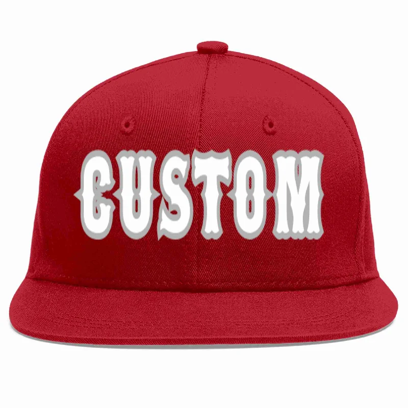 Baseball caps for different seasonsCustom Red White-Gray Casual Sport Baseball Cap