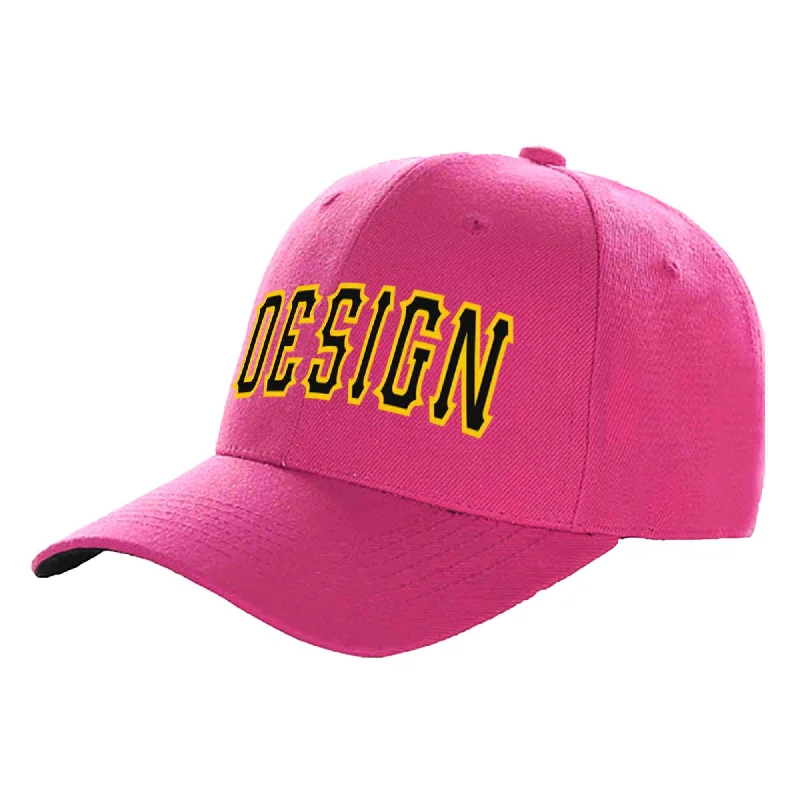 How to choose the right baseball cap styleCustom Rose Red Black-Gold Curved Eaves Sport Design Baseball Cap