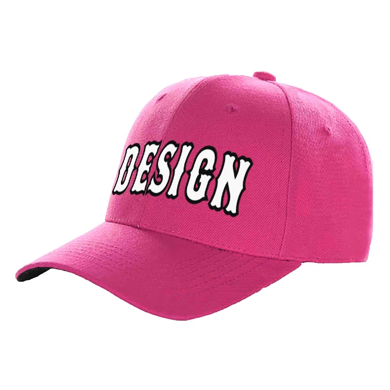 How to choose the right baseball cap colorCustom Rose Red White-Black Curved Eaves Sport Design Baseball Cap