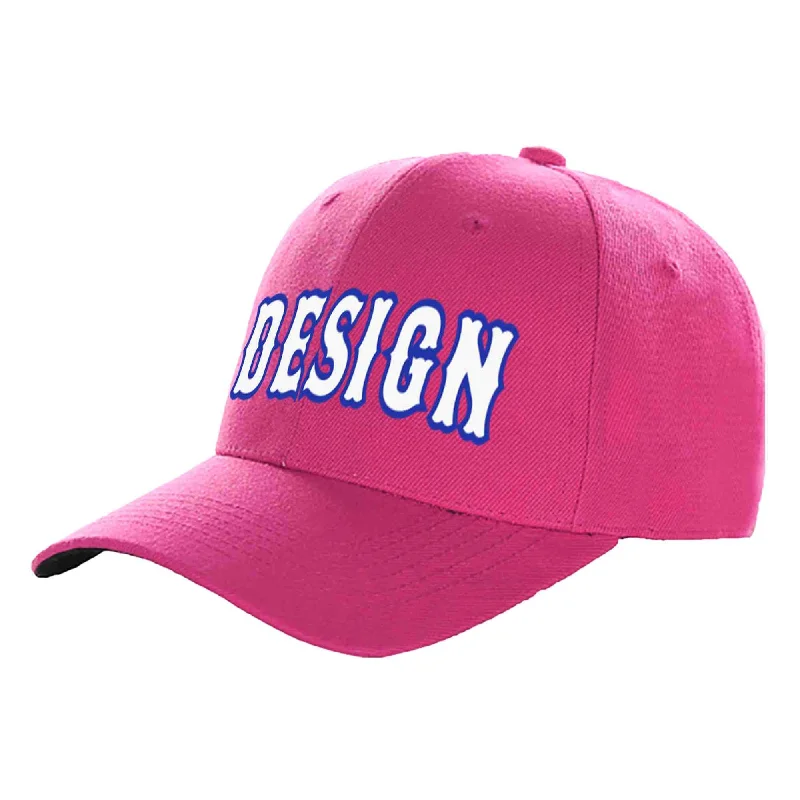 How to prevent a baseball cap from losing shapeCustom Rose Red White-Royal Curved Eaves Sport Design Baseball Cap