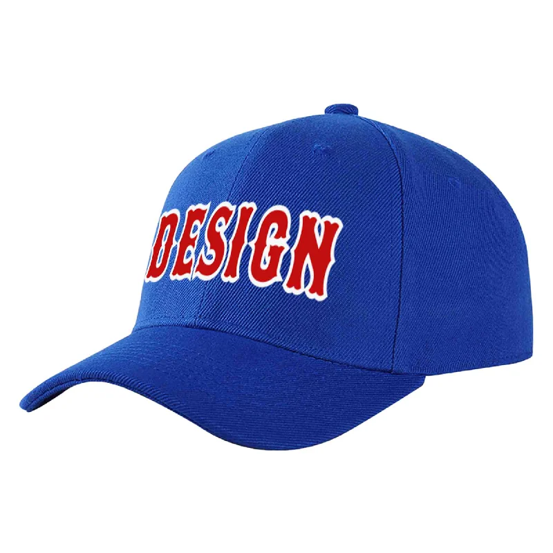 Baseball cap maintenance toolsCustom Royal Red-White Curved Eaves Sport Design Baseball Cap