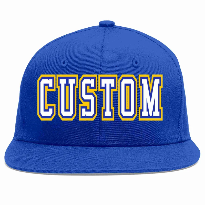 Baseball caps for different gendersCustom Royal White-Royal Casual Sport Baseball Cap