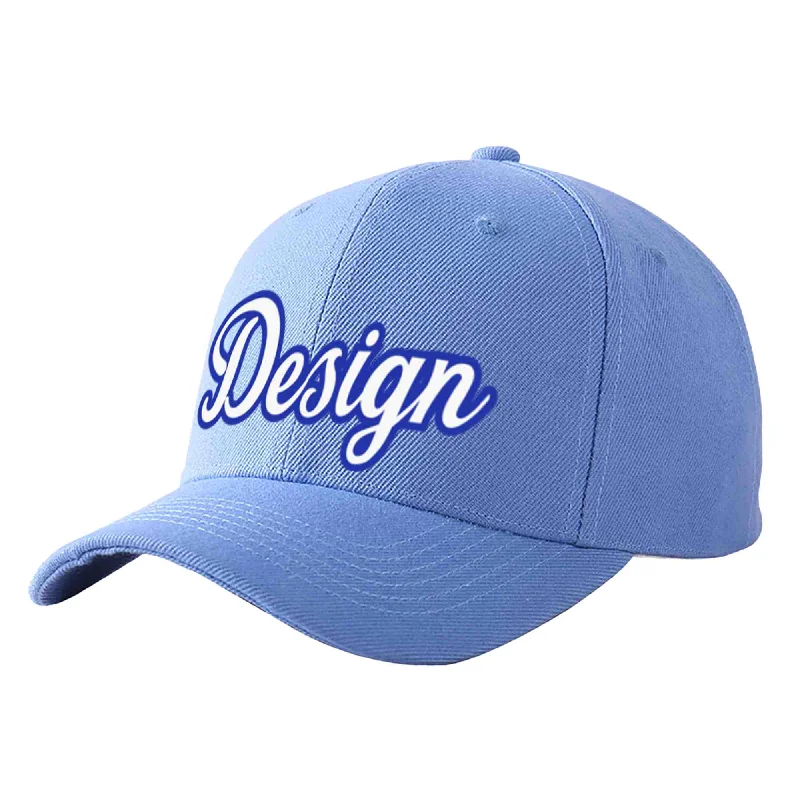 How to choose the right baseball cap colorCustom Sky Blue White-Royal Curved Eaves Sport Design Baseball Cap