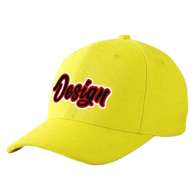 How to prevent a baseball cap from losing shapeCustom Yellow Black-Red Curved Eaves Sport Design Baseball Cap