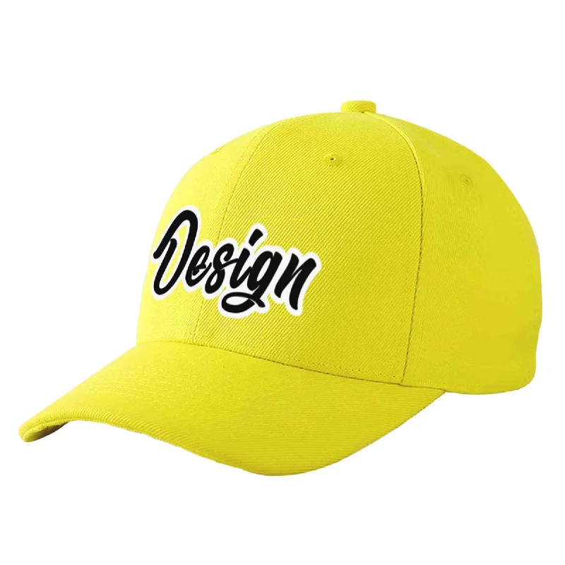 How to choose the right baseball cap colorCustom Yellow Black-White Curved Eaves Sport Design Baseball Cap