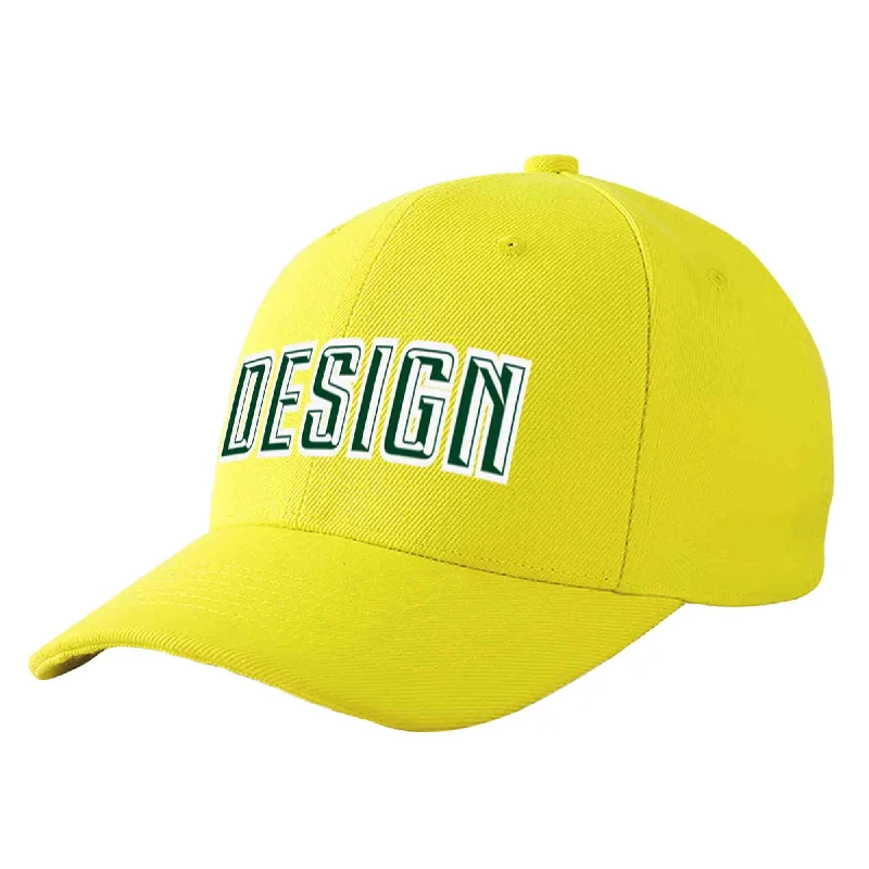 How to choose the right baseball cap colorCustom Yellow Green-White Curved Eaves Sport Design Baseball Cap