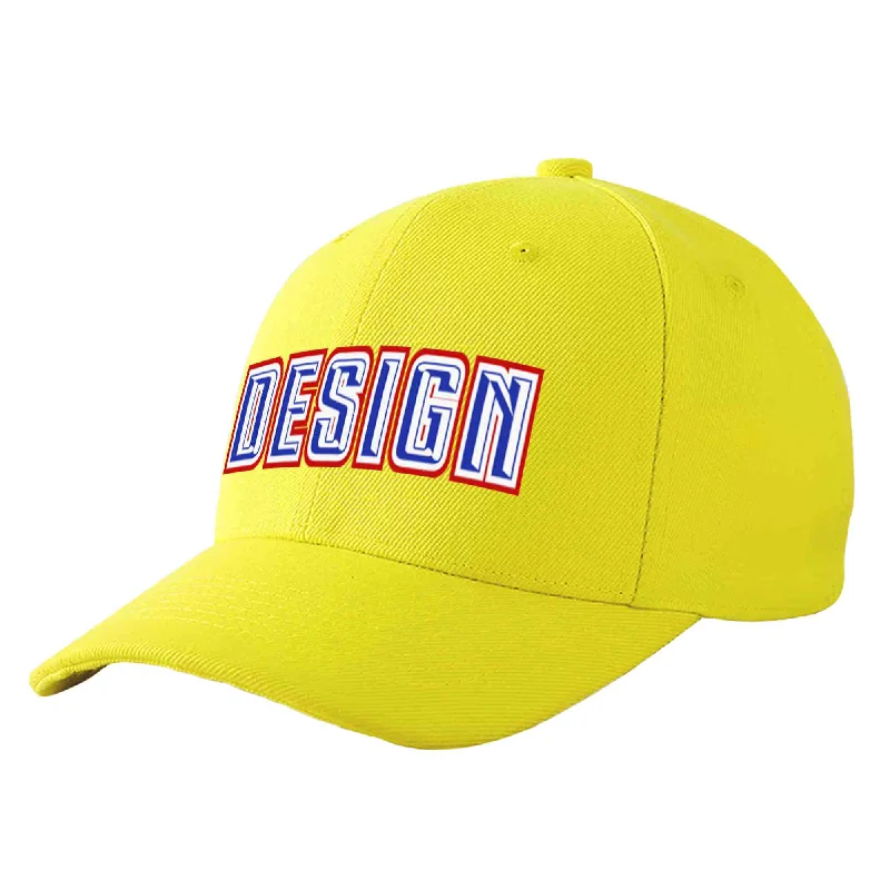 How to store a baseball capCustom Yellow Royal-White Curved Eaves Sport Design Baseball Cap